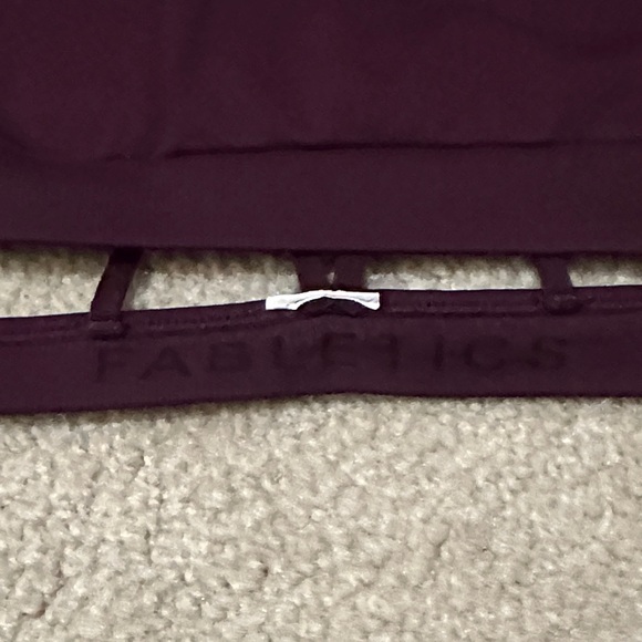 Fabletics Dash Seamless Bra II & Define Powerhold High-Waisted Leggings Burgundy - Picture 7 of 12